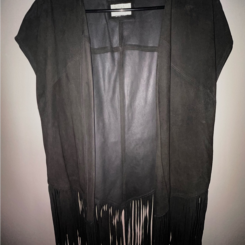 Black Fringe Women's Jacket
